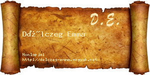 Délczeg Emma névjegykártya