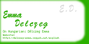 emma delczeg business card